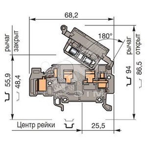 D4/8.SF.I.ADO2 Клемма ADO 4мм.кв. - TE Connectivity ОУЭО