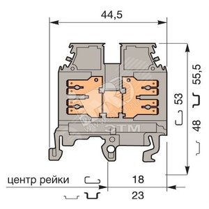 M2,5/6.2G.2G Клемма винт 2,5мм.кв. - TE Connectivity ОУЭО