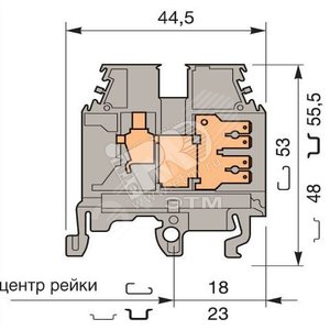 M4/6.2G.N Клемма винт 4мм.кв. - TE Connectivity ОУЭО