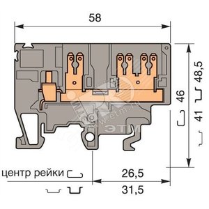 M4/6.3G Клемма винт 4мм.кв. - TE Connectivity ОУЭО