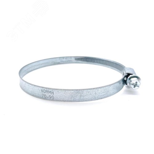 Хомут червячный NORMA 70-90/9 W1 оцинкованная сталь (50шт) (01263565080) - Мир хомутов