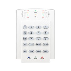 Клавиатура K10V проводная 10-зонная светодиодная вертикальная для систем Spectra SP, Magellan (K10V) - Paradox