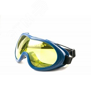 Очки защитные закрытые с непрямой вентиляцией ЗН55 SPARK CONTRAST StrongGlass (2-1.2 PC) (увеличенное панорамное стекло сферической формы, регулируемая наголовная лента,  легко моются и очищаются от загрязнений. Защитное стекло из поликарбоната (25557) - РОСОМЗ