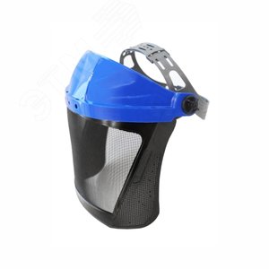 Щиток защитный лицевой НБТ1 СТАЛЬ Profi (мелкоячеистая, стальная сетка, универсальная, облегченная модель, комфортное прилегание, удобный козырек для улучшенного обзора, повышенная вентиляция, наголовное крепление STANDART, -5°C +55°C ) (413436)