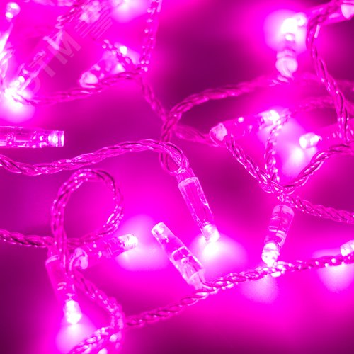 Гирлянда ARD-STRING-CLASSIC-10000-CLEAR-100LED-STD PINK (230V, 7W) (ARDCL, IP65) (025791)