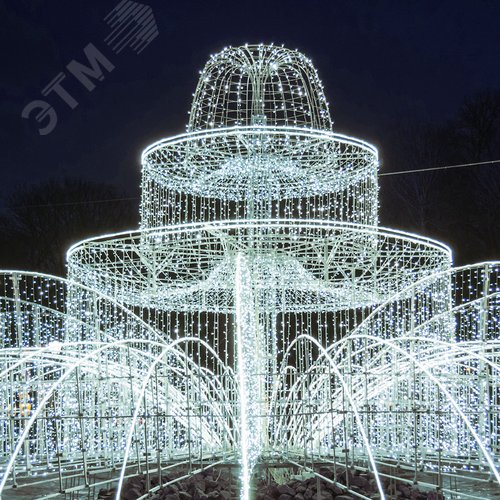 Гирлянда светодиодная декоративная ARD-STRING-CLASSIC-10000-WHITE-100LED-STD WHITE 230V, 7W ARDCL, IP65 5