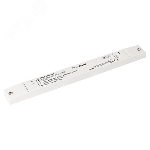 Блок питания ARV-SP-24060-LINEAR-PFC (24V, 2.5A, 60W) ( IP20 Пластик, 5 лет) - Arlight