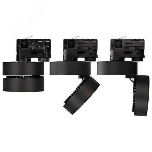 Светильник LGD-MONA-TRACK-4TR-R100-12W Warm3000 (BK, 24 deg) (IP40 металл, 3 года) - фото 6