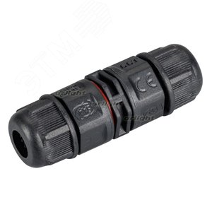 Коннектор прямой NEO-CON-I-2pin-BK (3-7mm, IP67) (ARL, IP67 Пластик, 3 года) - Arlight
