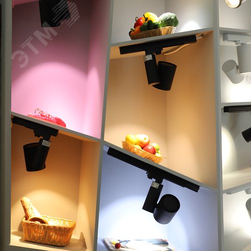 Светильник трековый LGD-SHOP-4TR-R100-40W Day SP5000-Veg (BK, 24 deg) (ARL, IP20 Металл, 3 года) 4