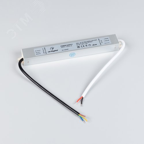 Блок питания ARPV-12045-D (12V, 3.8A, 45W) (ARL, IP67 Металл, 3 года) - фото 2