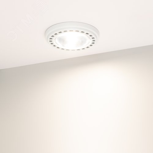 Лампа AR111-UNIT-GU10-15W-DIM Day4000 (WH, 24 deg, 230V) (ARL, Металл) - фото 4