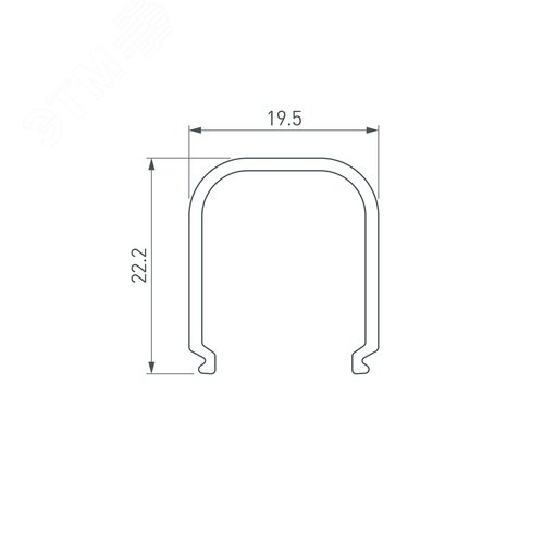 Угол S2-LINE-10570-L90W внешний (ARL, Металл) 3