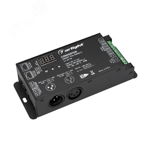 Конвертер SMART-K24-DMX512 12-24V, SPI, 2.4G ARL, IP20 металл, 5 лет - Arlight