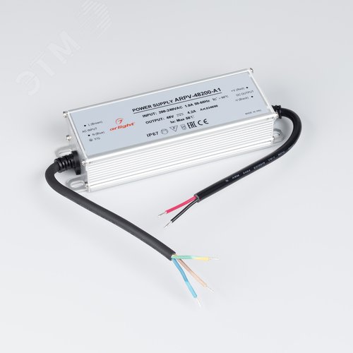 Блок питания ARPV-48200-A1 (48V, 4.2A, 200W) ( IP67 Металл, 3 года) - фото 2