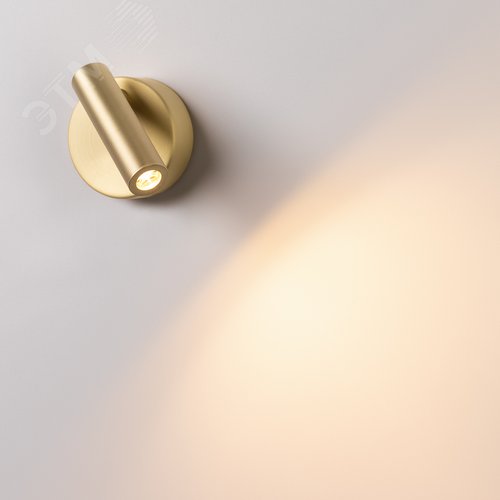 Светильник SP-BED-NB-R90-3W Warm3000 (GD, 20 deg, 230V) (, IP20 Металл, 3 года) - фото 2