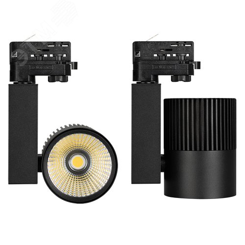 Светильник светодиодный трековый LGD-ARES-4TR-R100-40W Warm3000 (BK, 24 deg) (ARL, IP20 металл, 3 года) 2
