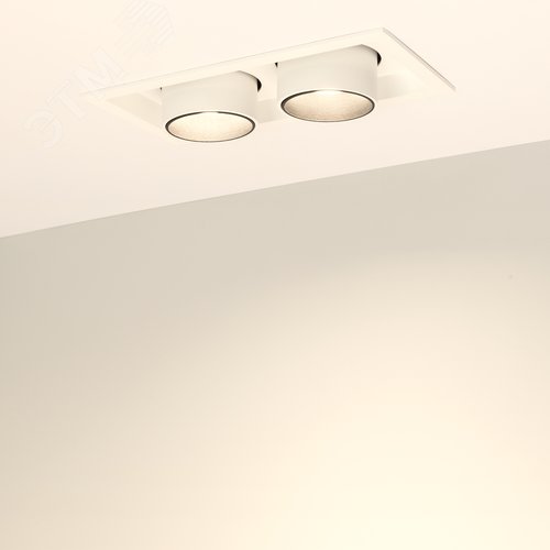 Светильник LTD-PULL-S110x210-2x10W Warm3000 (WH, 24 deg, 230V) (Arlight, IP20 Металл, 5 лет) (031362) - фото 7