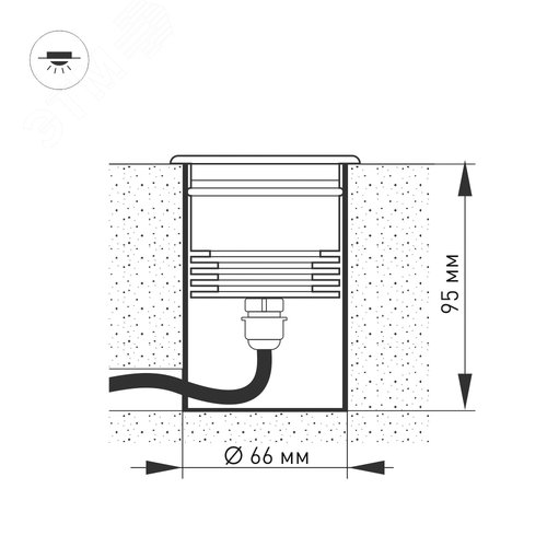 Светильник LTD-GROUND-TILT-R80-9W Day4000 (SL, 60 deg, 230 В) (ARL, IP67 Металл, 3 года) - фото 3