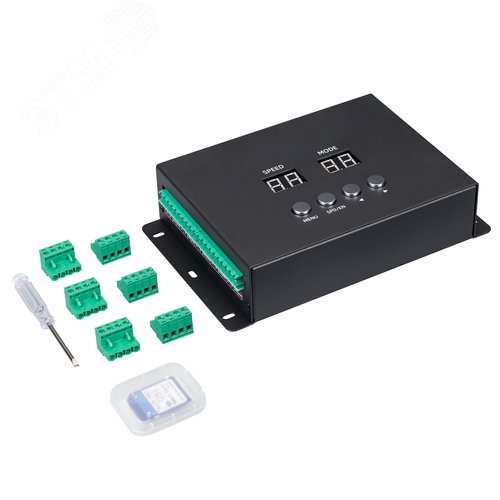 Контроллер DMX K-5000 220V, SD-card, 5x512 ARL, IP20 Металл, 1 год - Arlight