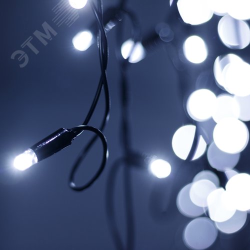 Гирлянда светодиодная декоративная ARD-EDGE-PRO-4000x600-BLACK-128LED-STD WHITE 230V, 8W ARDCL, IP65 - фото 5