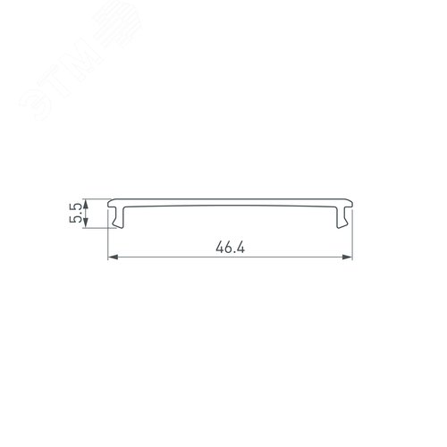Профиль-держатель PHS-3X-BASE-H7.8-2000 ANOD (ARL, Алюминий) 4