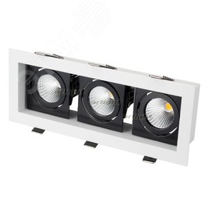 Светильник CL-KARDAN-S260x102-3x9W Warm (WH-BK, 38 deg) (ARL, IP20 Металл, 3 года) (024136) - Arlight