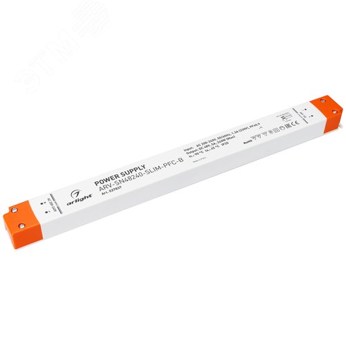 Блок питания ARV-SN48240-SLIM-PFC-B (48V, 5A, 240W) (ARL, IP20 Пластик, 3 года) - Arlight