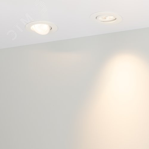 Светильник LTD-POLAR-TURN-R90-7W Warm3000 (WH, 36 deg, 230V) (ARL, IP20 Пластик, 3 года) - фото 6