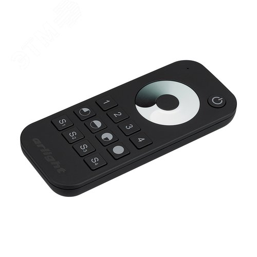 Пульт SMART-R24-DIM Black 4 зоны, 2.4G ARL, IP20 пластик, 5 лет - Arlight