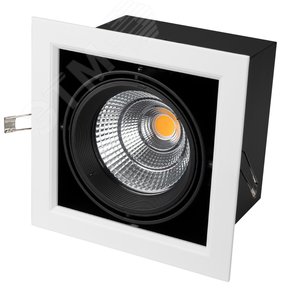 Светильник CL-KARDAN-S190x190-25W Warm3000 (WH-BK, 30 deg) (ARL, IP20 Металл, 3 года) (024985)
