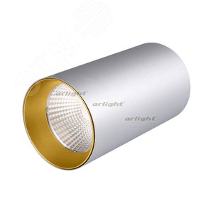 Светильник накладной SP-POLO-R85-1-15W Day White 40deg (Silver, Gold Ring) (ARL, IP20 Металл, 3 года) - Arlight