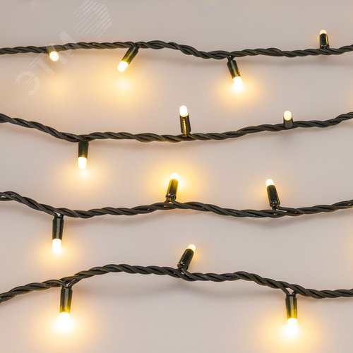 Гирлянда светодиодная декоративная ARD-STRING-PRO-1000-GREEN-100LED-MILK-PULSE Warm 230V, 7W ARDCL, IP65 - фото 3