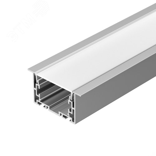 Профиль с экраном S2-LINIA69-F-2500 ANOD+OPAL (ARL, Алюминий) - Arlight