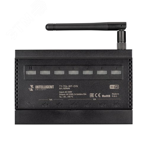 Релейный модуль TY-706-WF-DIN (230V, 2х16A + 4х10А) (IARL, -) (029696) - фото 3