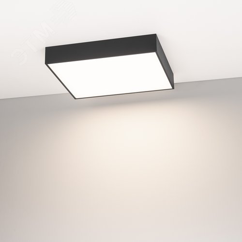 Светильник SP-QUADRO-S400x400-40W Day4000 (BK, 120 deg, 230V) (, IP40 Металл, 3 года) - фото 2