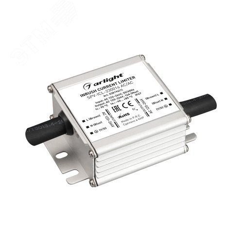 Ограничитель пускового тока SPV-ICL-230016 AC/AC (120-264V, 16A) (IP67 Металл, 5 лет) - Arlight