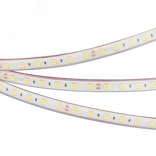 Лента RTW 2-5000PGS 24V Cool 2x (5060, 300 LED, LUX) (Arlight, 14.4 Вт/м, IP67) (016846)