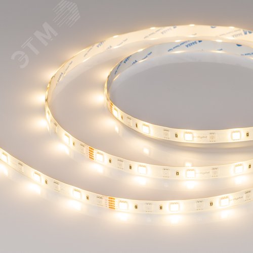 Лента светодиодная 14,4 Вт/м 24В IP65 RGBW 60LED/м RT/RTW-B60-10mm SMD 5060 5 м - фото 3
