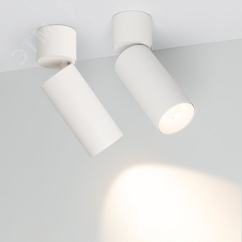 Светильник SP-POLO-SURFACE-FLAP-R65-8W Day4000 (WH-WH, 40 deg) (ARL, IP20 Металл, 3 года) 7