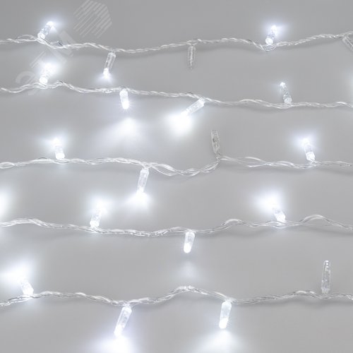 Гирлянда светодиодная декоративная ARD-STRING-CLASSIC-1000-CLEAR-100LED-PULSE White 230V, 7W ARDCL, IP65 - фото 2
