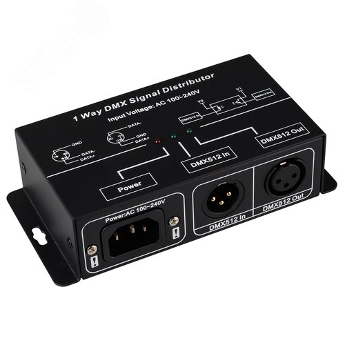 Усилитель DMX-сигнала LN-DMX-1CH 220V ARL, IP20 металл, 1 год - Arlight