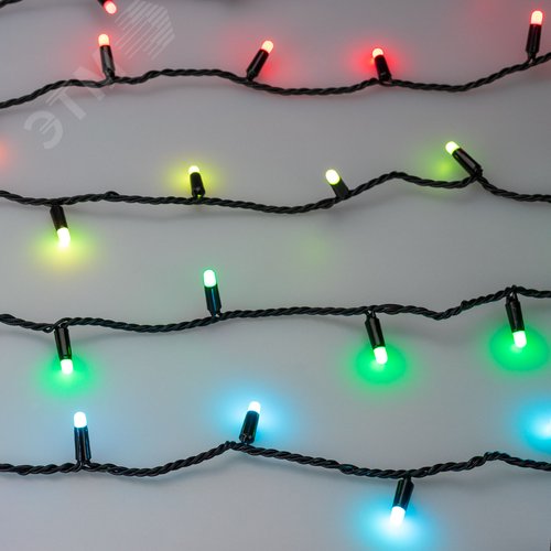 Гирлянда светодиодная декоративная ARD-STRING-CLASSIC-10000-BLACK-100LED-MILK-LIVE RGB-DMX 24V, 10W ARDCL, IP65 - фото 6