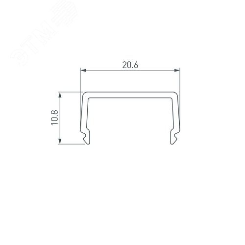 Линейка SL-ARC-D1500-A45-11.5W 24V Warm2700 (580мм, дуга 1 из 8) (Открытый) 14