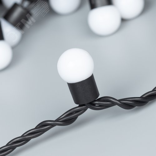 Гирлянда светодиодная декоративная ARD-BALL-CLASSIC-D17.5-10000-BLACK-100LED BLUE 230V, 7W ARDCL, IP65 2