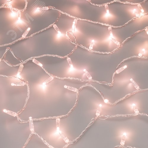 Гирлянда светодиодная декоративная ARD-STRING-CLASSIC-10000-CLEAR-100LED-STD Rose Gold 230V, 7W ARDCL, IP65 - фото 2
