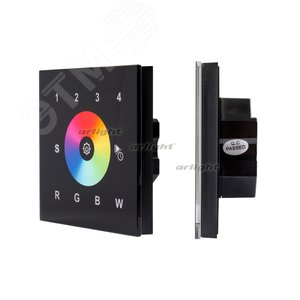 Панель Sens SR-2820AC-RF-IN Black (220V,RGBW,4зоны (ARL, IP20 Пластик, 3 года) (018069) - Arlight