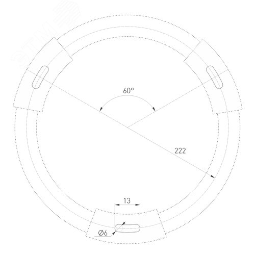 Светильник SP-RONDO-R500-50W Day4000 (WH, 120 deg, 230V) (, IP40 Металл, 3 года) - фото 6