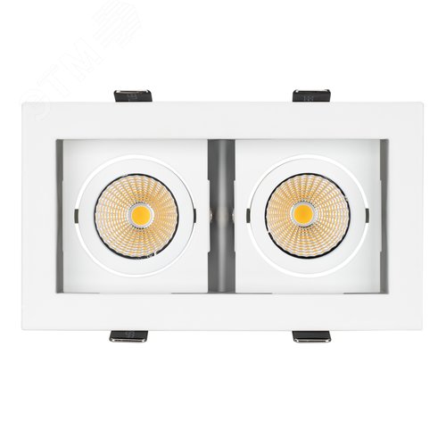 Светильник CL-KARDAN-S180x102-2x9W Warm (WH, 38 deg) (ARL, IP20 Металл, 3 года) - фото 6