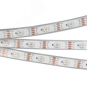 Лента SPI-5000P-RAM 5V RGB (5060, 150 LED x1, 2813) (Arlight, Закрытый, IP66)